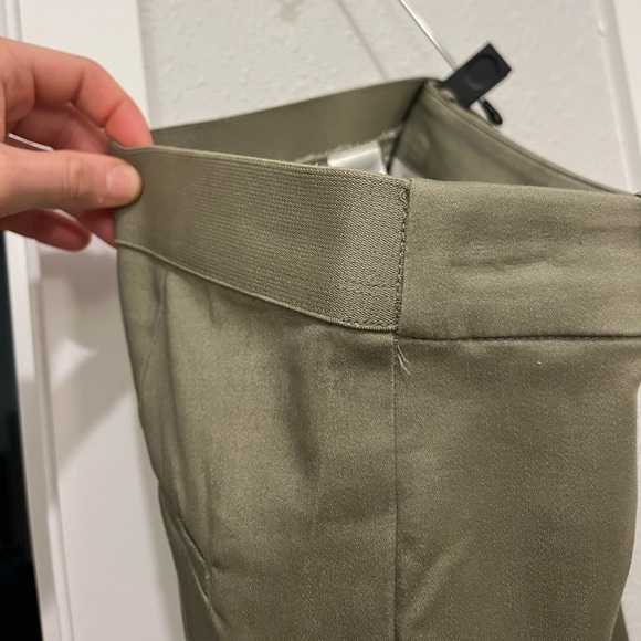 Olive Straight Leg Trousers - Picture 4 of 4